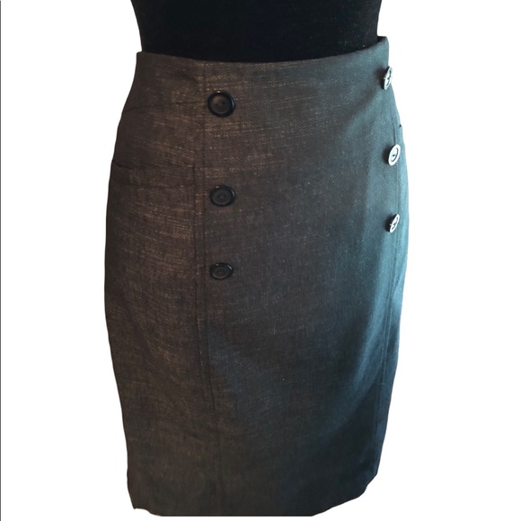 Dress Barn Dresses & Skirts - Dress Barn 6 Button Pencil Skirt size 6